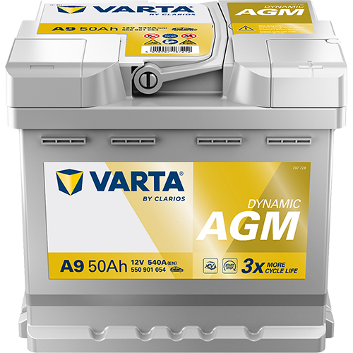 Baterie auto VARTA Dynamic AGM A9 12V 50Ah 540A
