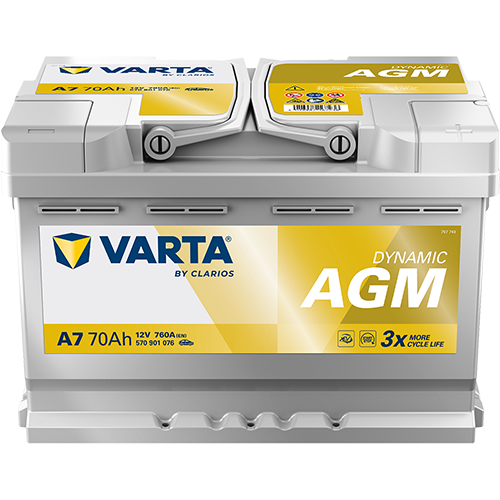 Baterie auto VARTA Dynamic AGM A7 12V 70Ah 760A