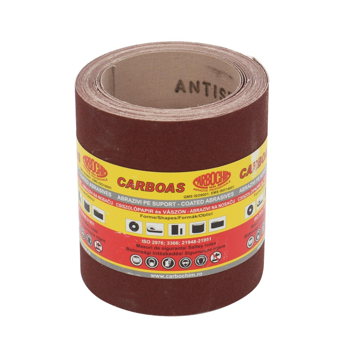 Rola panza abraziva pentru lemn, metale, materiale constructii, PESK, granulatie 120, rola 5 m x 120 mm