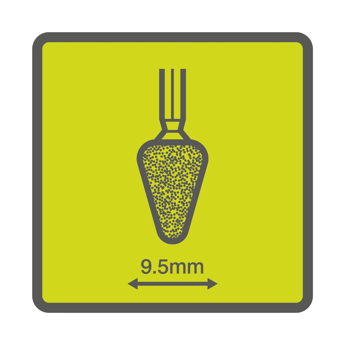 Piatra conica de slefuire 9,5 mm - RAR504