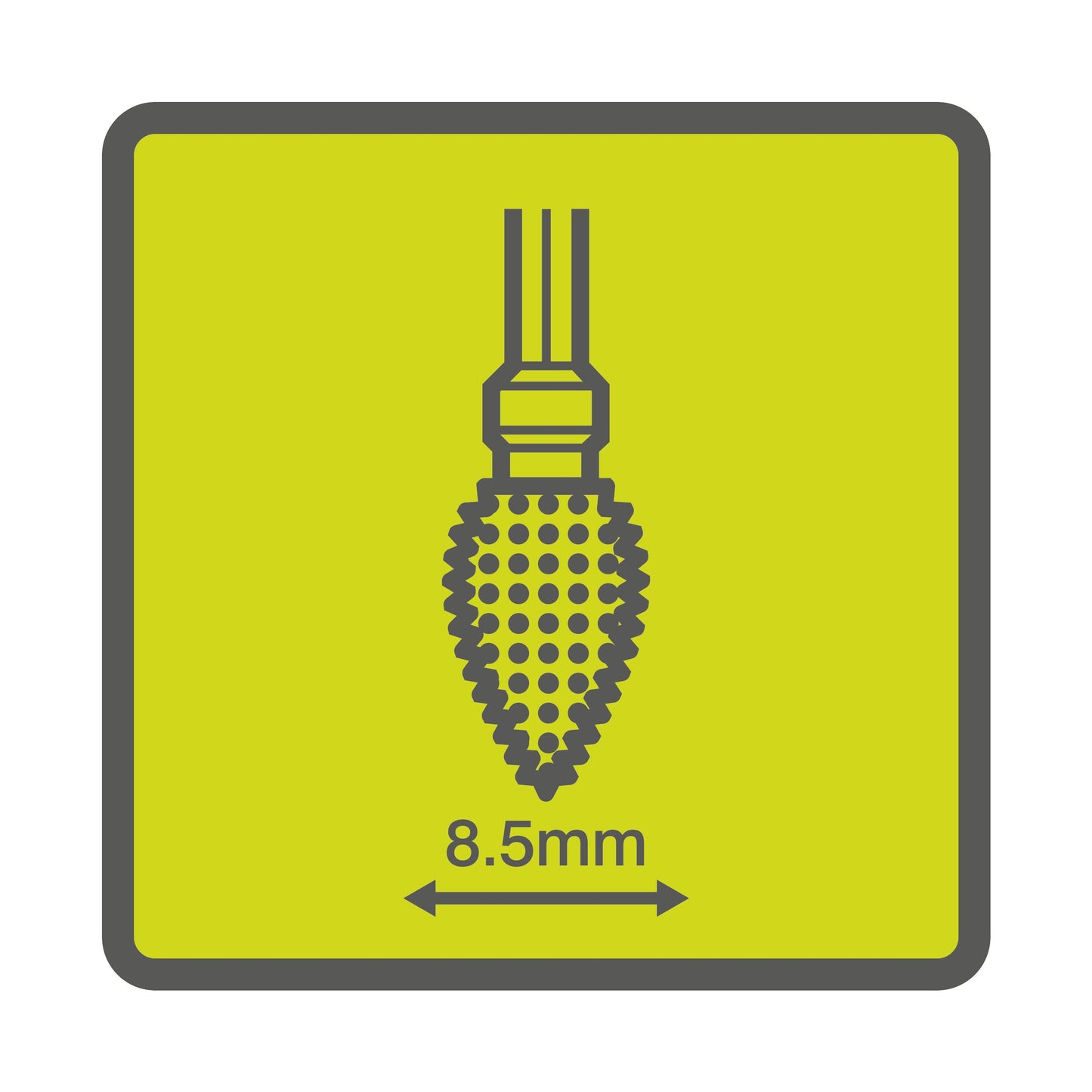 Freza grosiera tip flacara 8,5 mm flacara de indepartare a materialului - RAR701