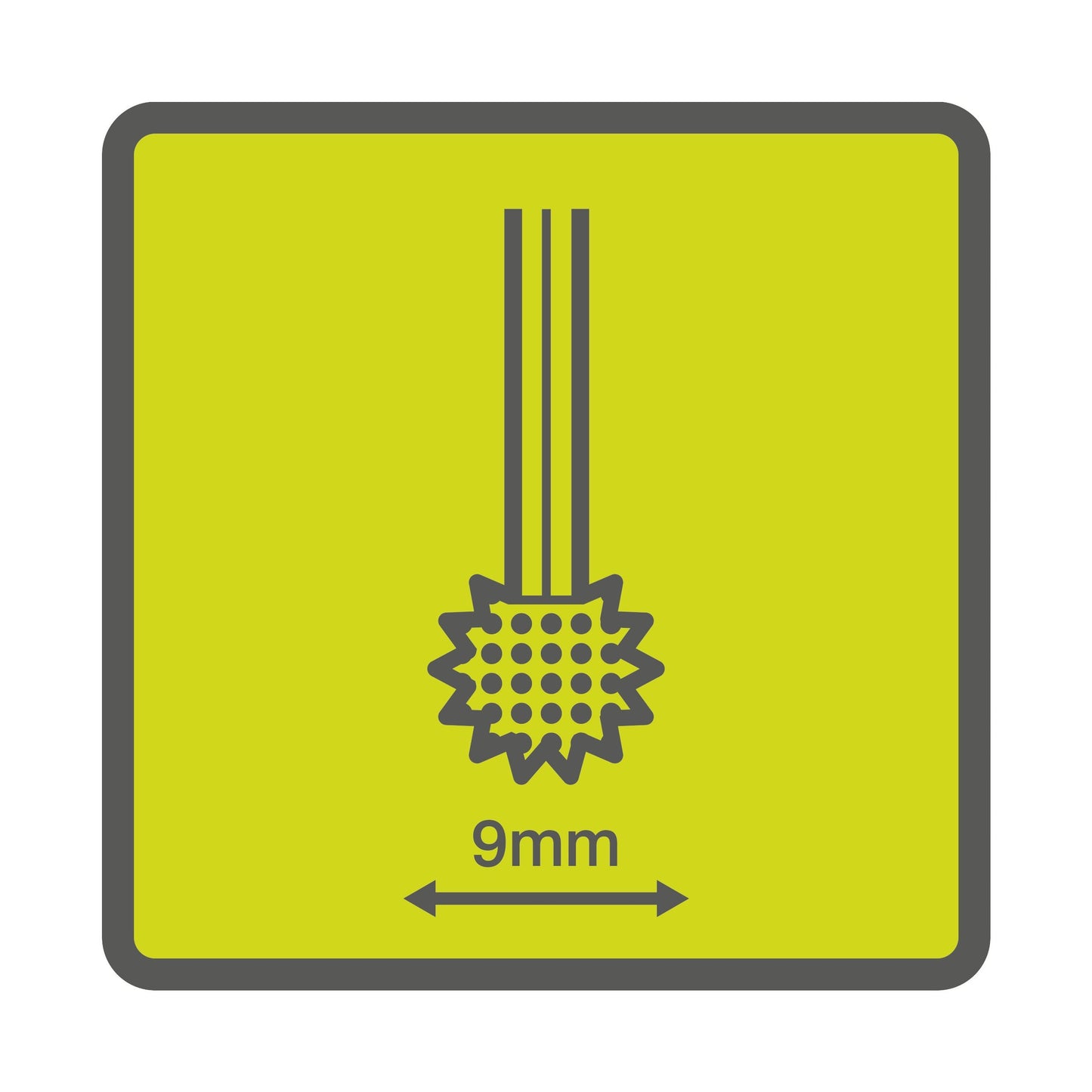 Freza grosiera 9 mm pentru indepartarea materialului - RAR703