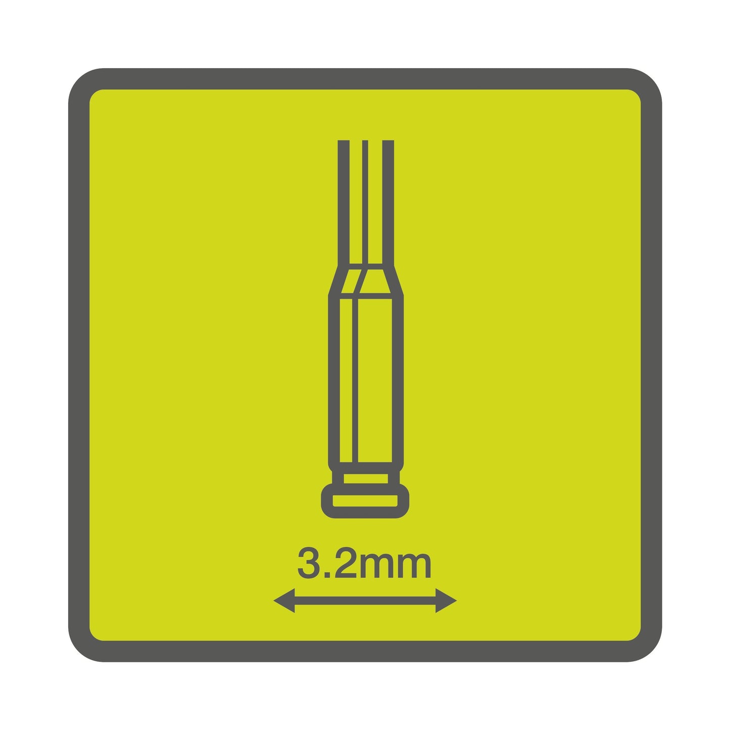 Mandrina rotativa standard 3,2 mm - RAR901