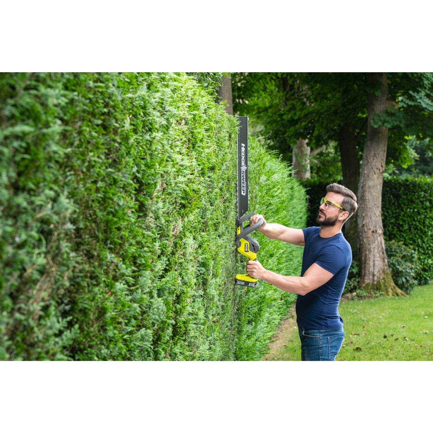 Foarfeca tuns gard viu 18V ONE+, lama 55cm, cu acumulator 2.0Ah - RY18HT55A-120