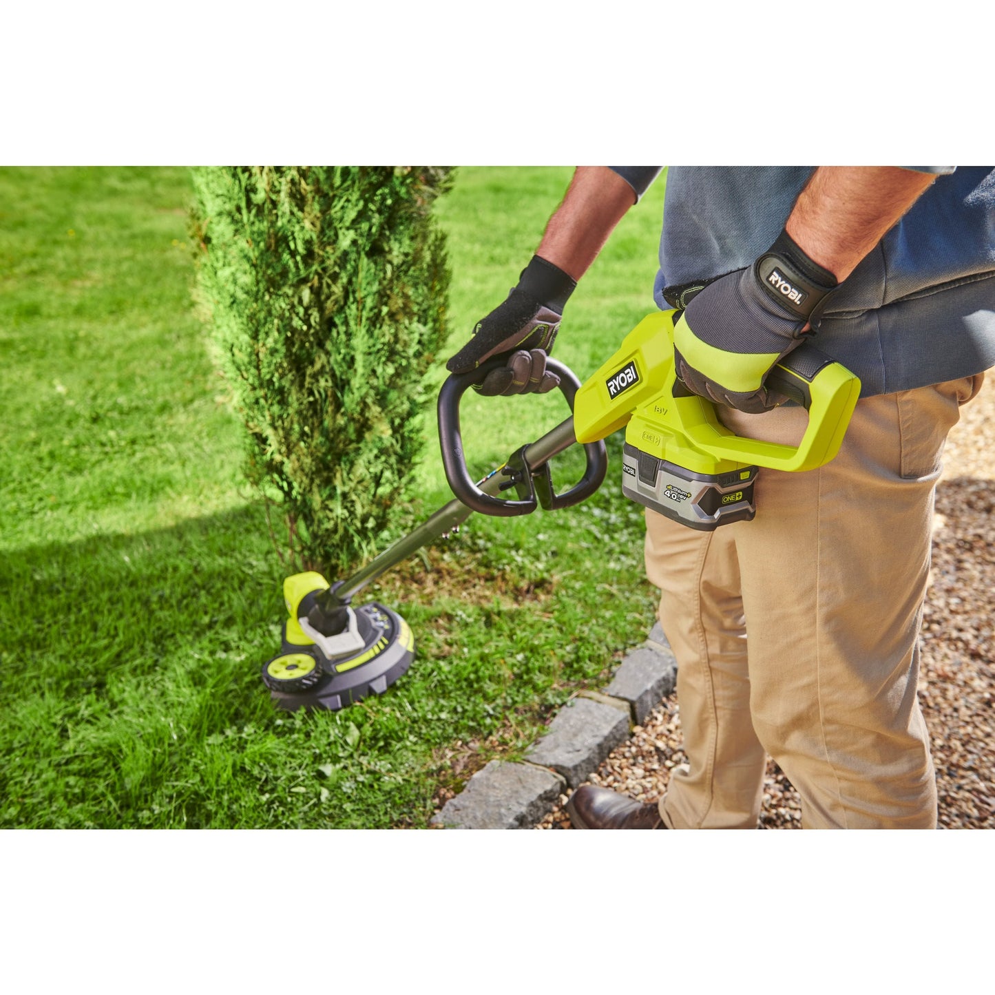 Trimmer cu fir fara cablu de 33 cm EasyEdge de 18 V, fara cablu (fara acumulator) - RY18LT33A-0