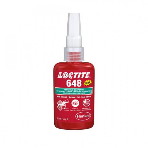 Adeziv pentru asamblarea pieselor cilindrice LOCTITE 648, 50 ml, 1804974