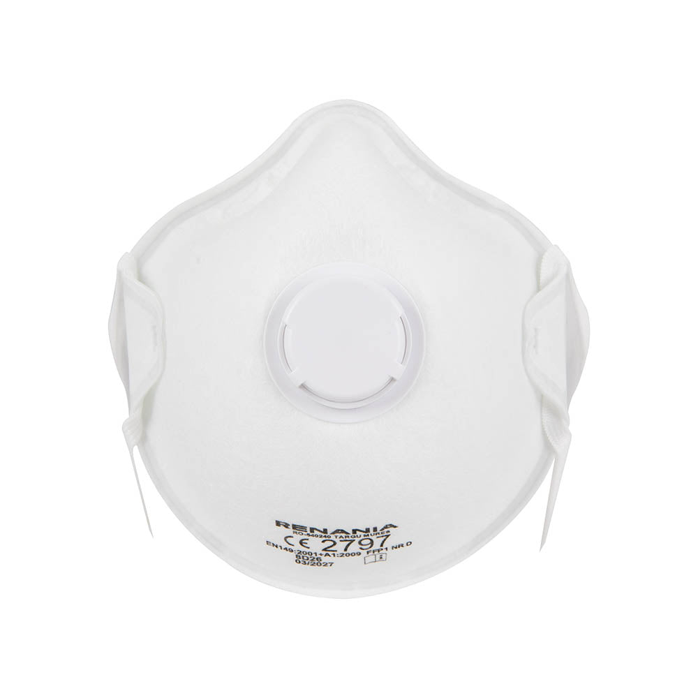 Semimasca de protectie respiratorie tip cupa cu supapa FFP1