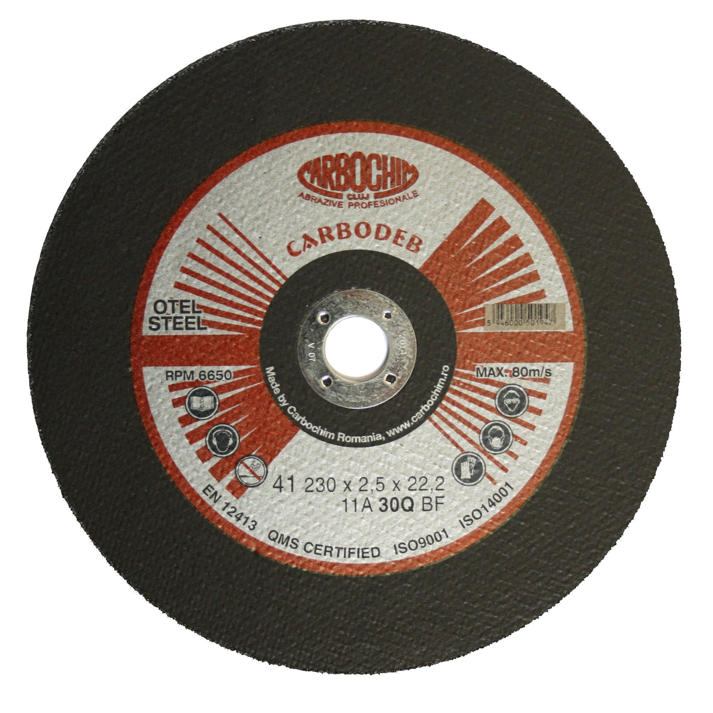 Disc debitare otel, 11ABACH1TRS, 230 x 22.2 x 2.5 mm