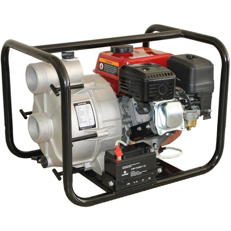 Motopompa ape murdare SENCI SCWT-80E diametru 3" debit 58 mc/h pornire electrica
