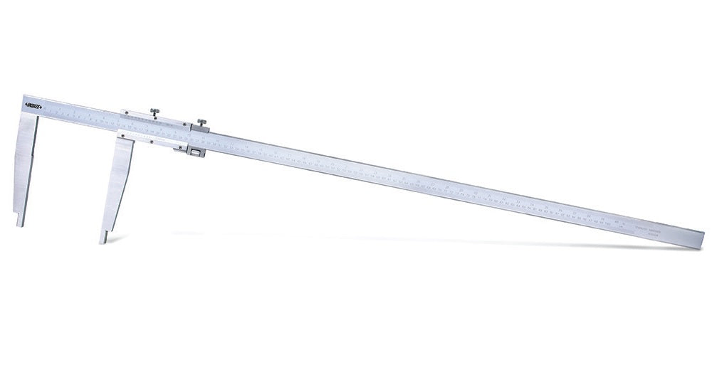 1215 Subler mecanic de exterior – interior, cu varfuri lungi si reglaj fin, scala 0-1000 mm – 1215-1032