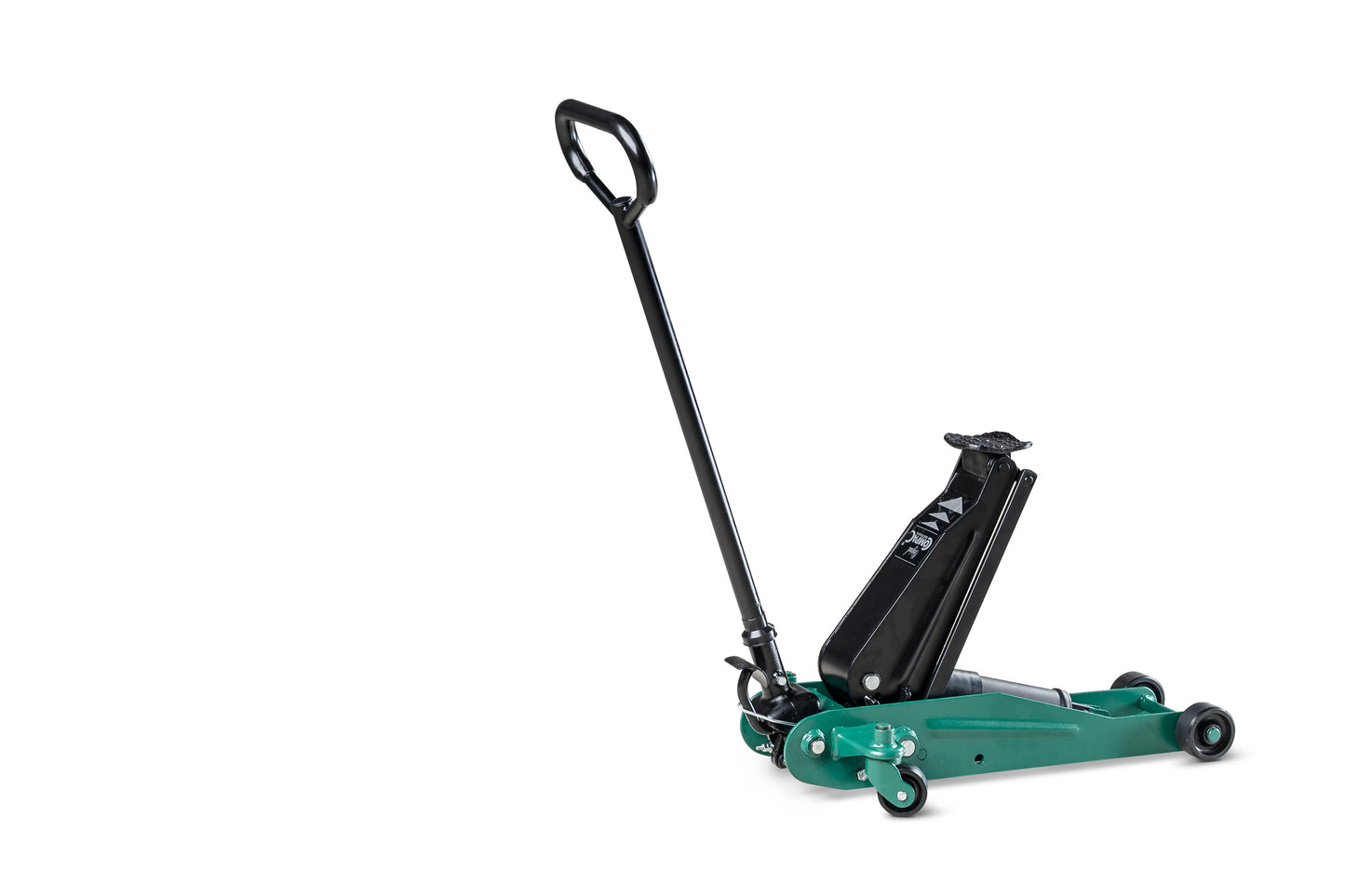 Cric hidraulic de atelier 2T, cu roti din cauciuc dur - 2T-C HRW