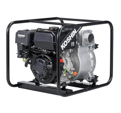 Motopompa ape foarte murdare KOSHIN KTZ-80X-BAE motor Koshin K300 Ø 80 mm debit 82 mc/h