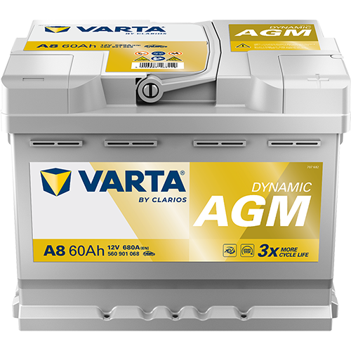 Baterie auto VARTA Dynamic AGM A8 12V 60Ah 680A