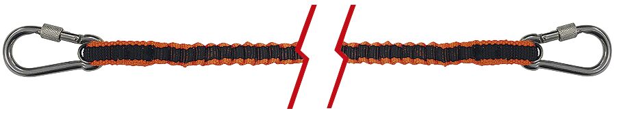 66143 Cordon absorbant soc cu carabiniere rezistent UV