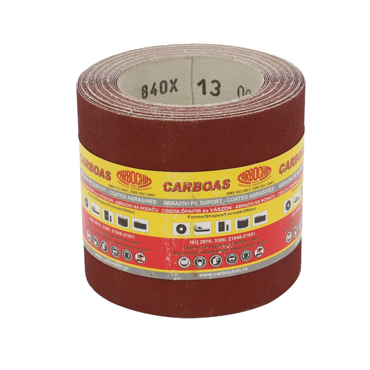 Rola panza abraziva pentru lemn, metale, materiale constructii, PES861K, granulatie 80, rola 10 m x 120 mm