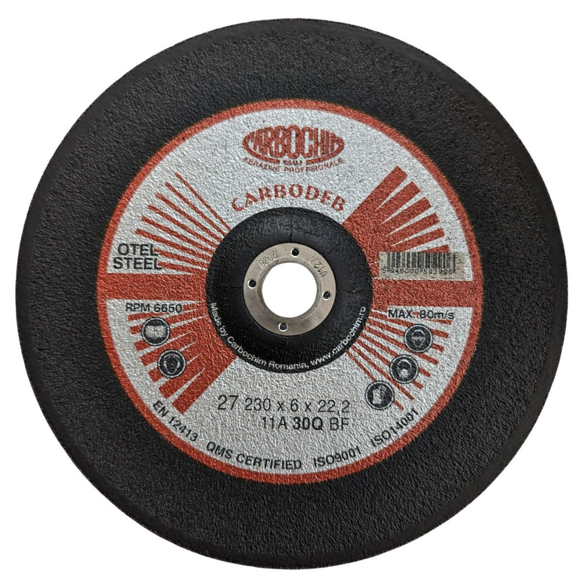Disc polizare otel, 11ABACH27E, 230 x 22 x 6 mm