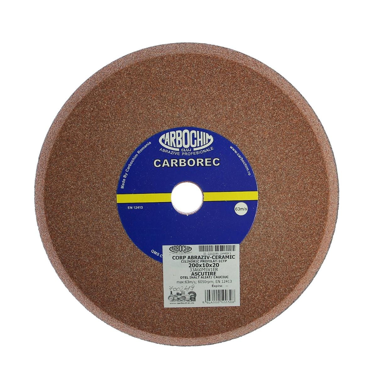 Piatra abraziva pentru ascutire otel, 33A60MSV1ER, 200 x 10 x 20 mm