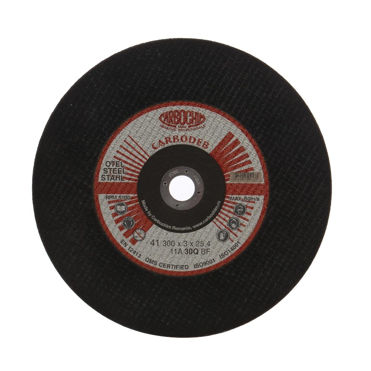 Disc debitare otel, 11ABACH1TRS, 300 x 25.4 x 3 mm