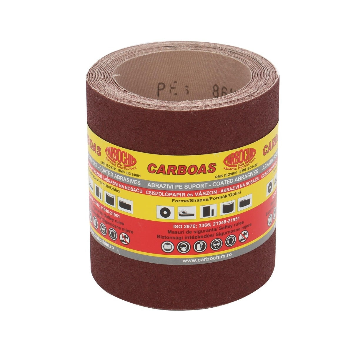 Rola panza abraziva pentru lemn, metale, materiale constructii, PESK, granulatie 80, rola 5 m x 120 mm