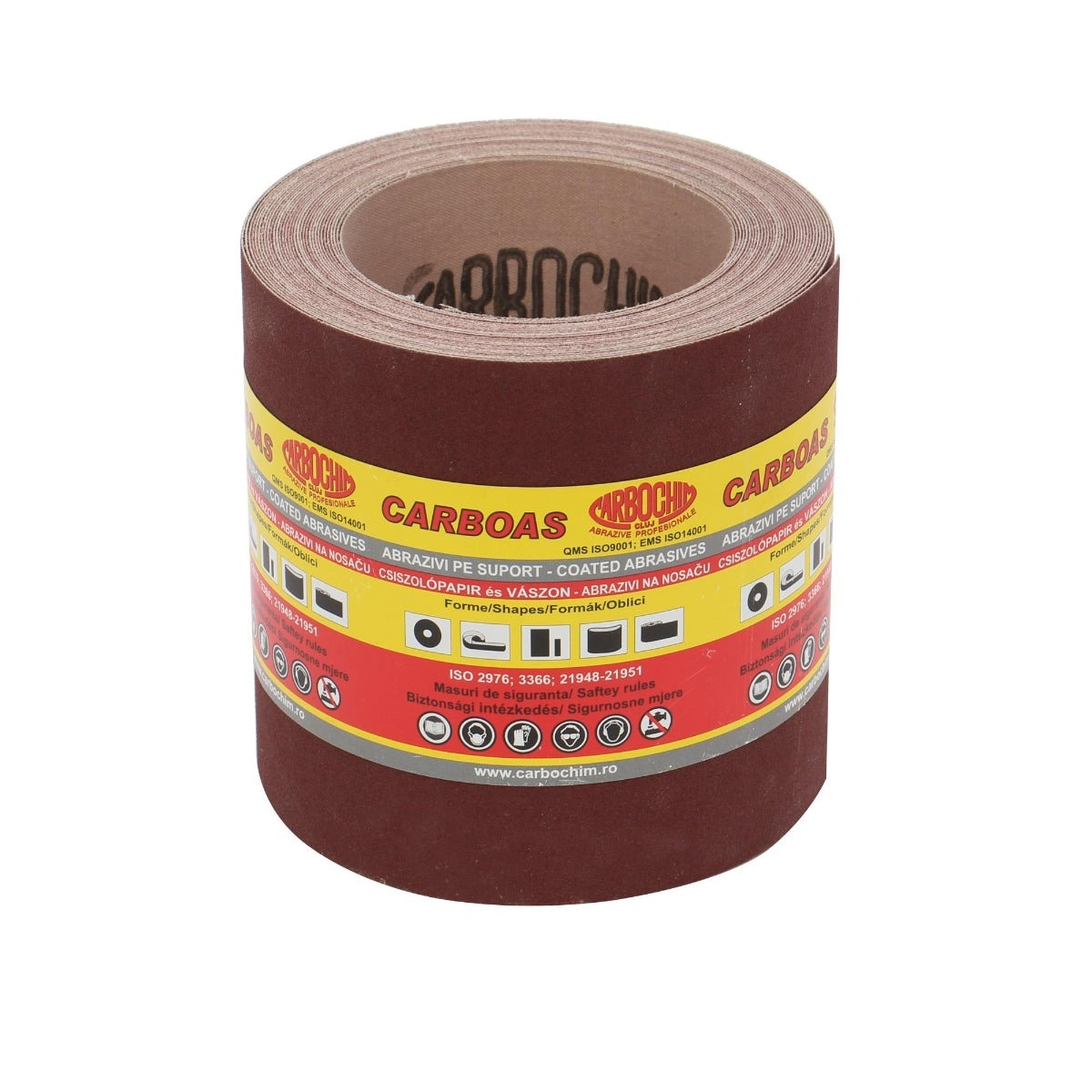 Rola panza abraziva pentru lemn, metale, materiale constructii, PES861K, granulatie 150, rola 10 m x 120 mm