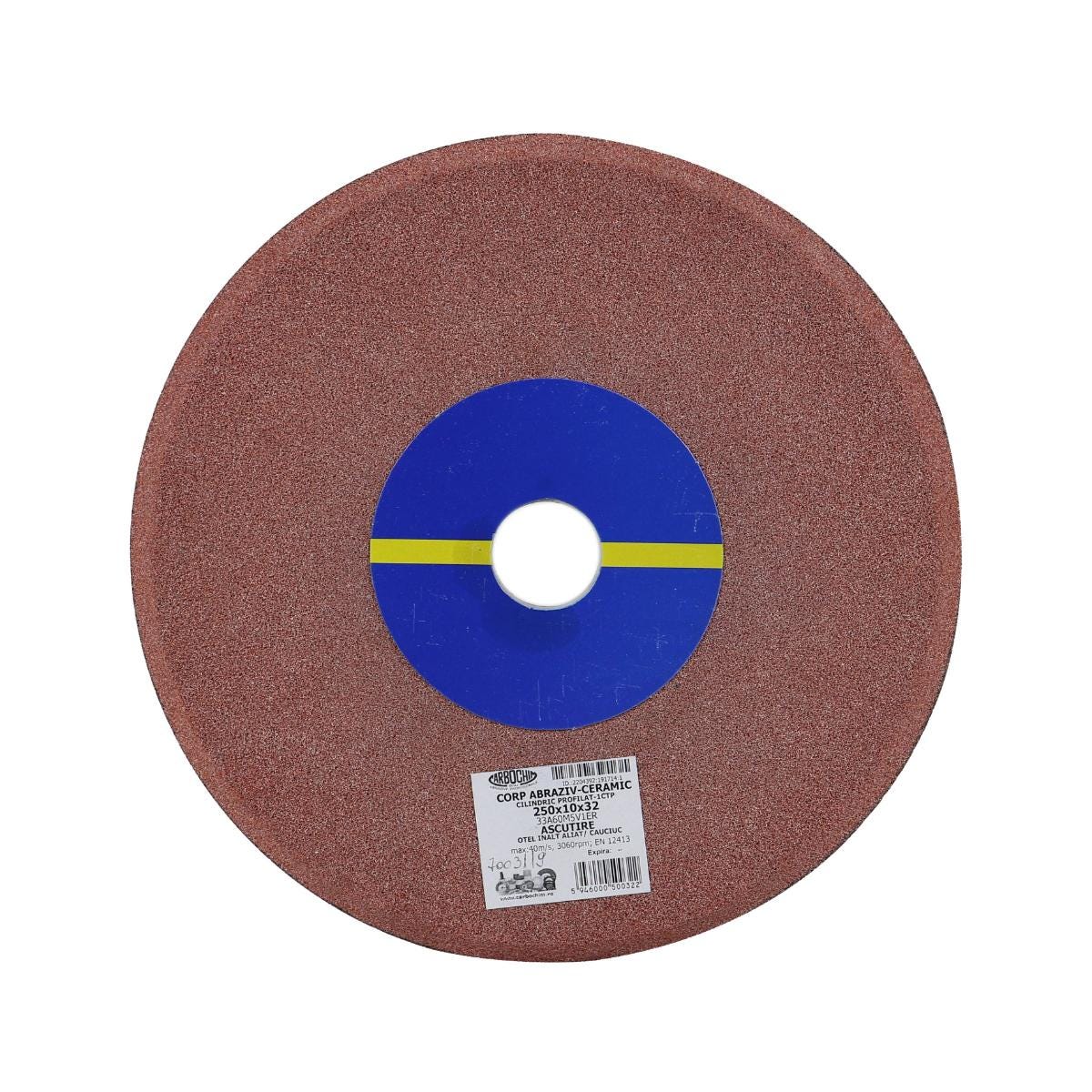 Piatra abraziva pentru ascutire otel, 33A60M5V1ER, 250 x 10 x 32 mm