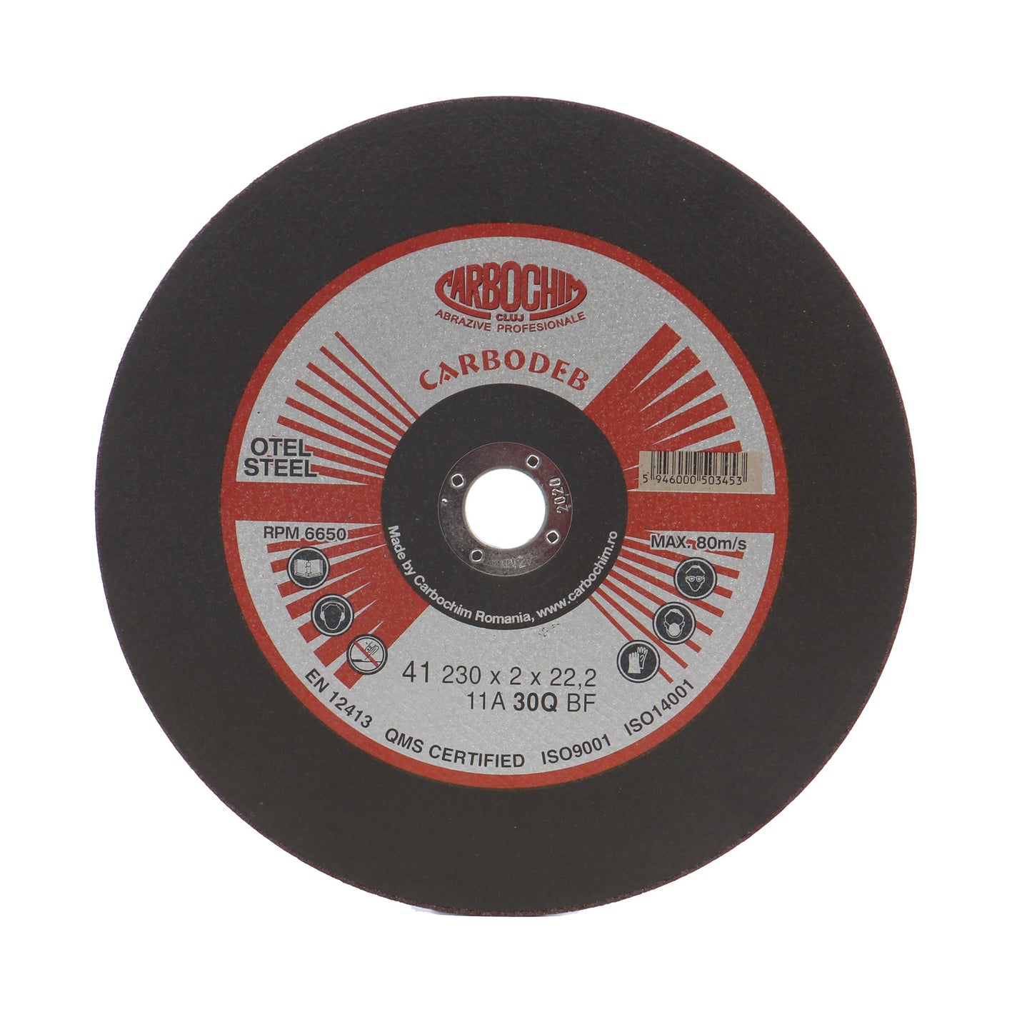 Disc debitare otel, 11A30Q4B471TRS, 230 x 22.2 x 2 mm
