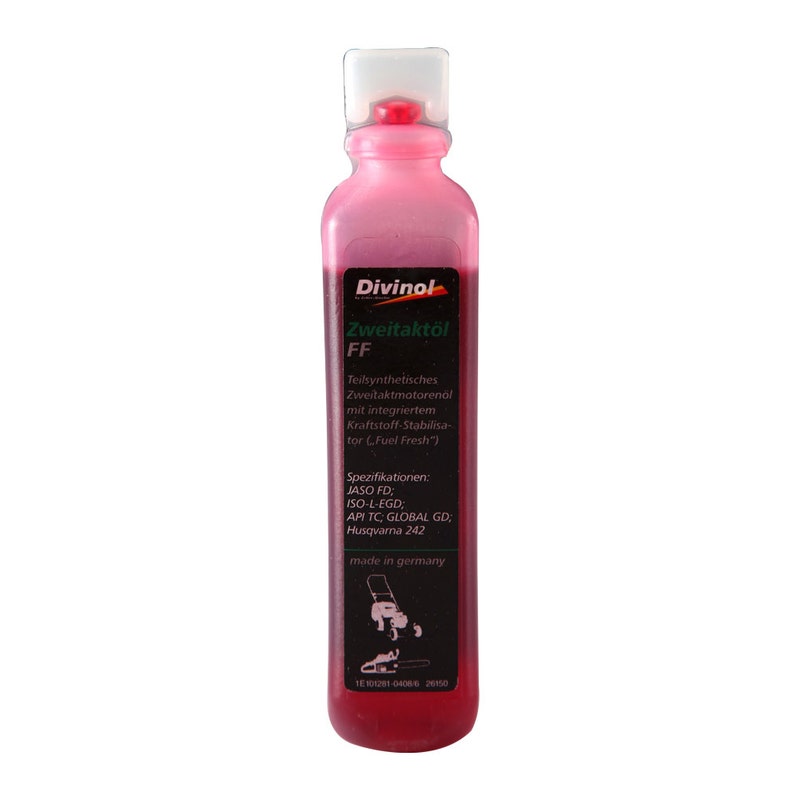 Ulei amestec 2T, Divinol, 100 ml, rosu
