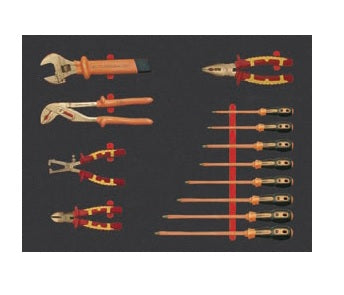 79087 Trusa scule electricieni anti-ex Cu-Be izolat la 1000 V / 13 piese