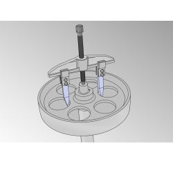 Extractor cu doua brate glisante 400 mm - 681/2 Unior