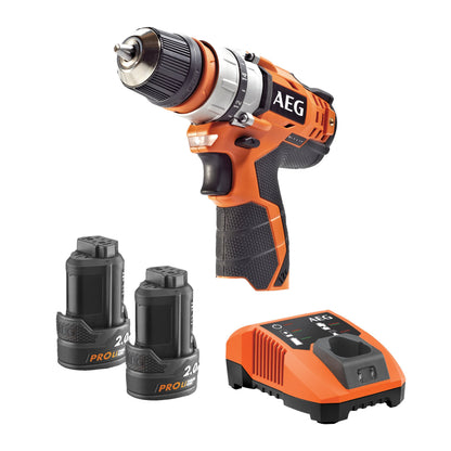 Mașină de găurit și înșurubat AEG Mașină de găurit/înșurubat cu 2 viteze 12 V, BBS 12C2 LI-202B, 4935446693