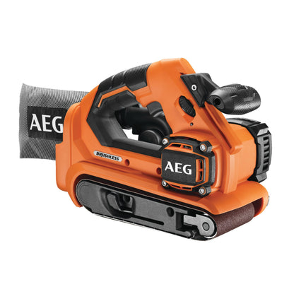 Mașină de șlefuit AEG Mașină de șlefuit cu bandă cu motor fără perii 18 V, BHBS18-75BL, 4935459582