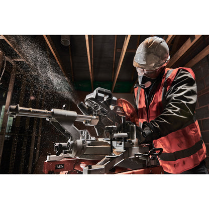 Fierăstrău pentru tăieri înclinate AEG Fierăstrău tăieri înclinate culisant cu motor fără perii 18 V, BPS18-254BL-0, 4935459336