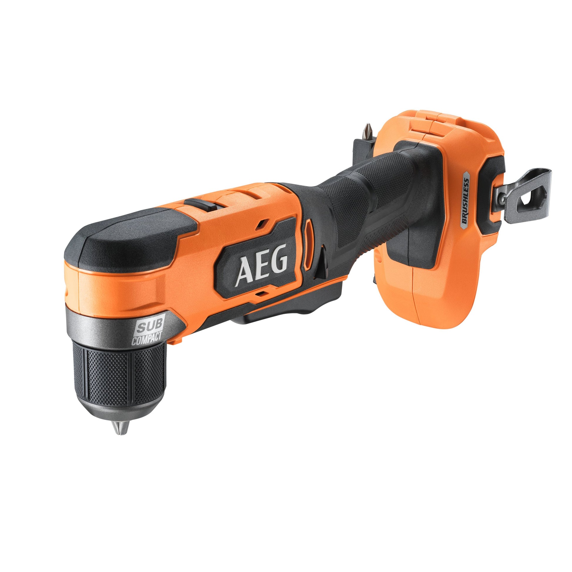 Mașină de găurit și înșurubat AEG Mașină de găurit și înșurubat la unghi drept SubCompact 18V, cu motor fără perii, BS18SRABL-0, 4935480055