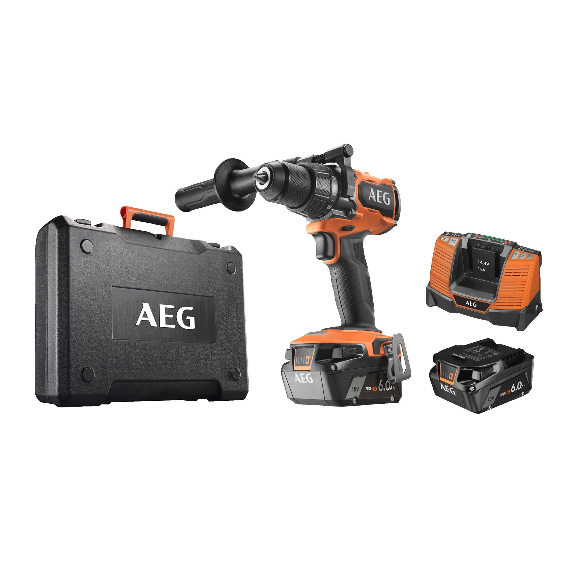 Mașină de găurit cu percuție AEG BSB 18BL2, BSB18BL2-602K, 4935481043