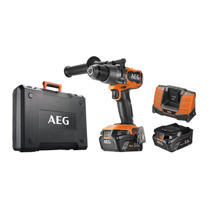 Mașină de găurit cu percuție AEG Mașină de găurit cu percuție 18V, motor fără perii, BSB18C3BL-502C, 4935478939