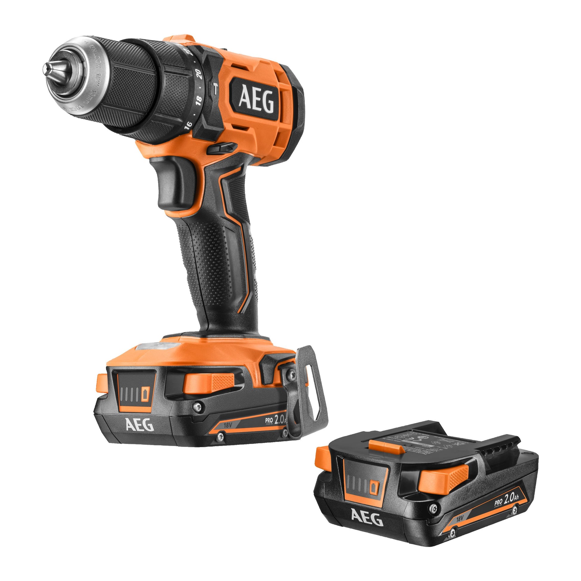 Mașină de găurit cu percuție AEG Mașină de găurit cu percuție 18V, BSB18G4-202C, 4935478631