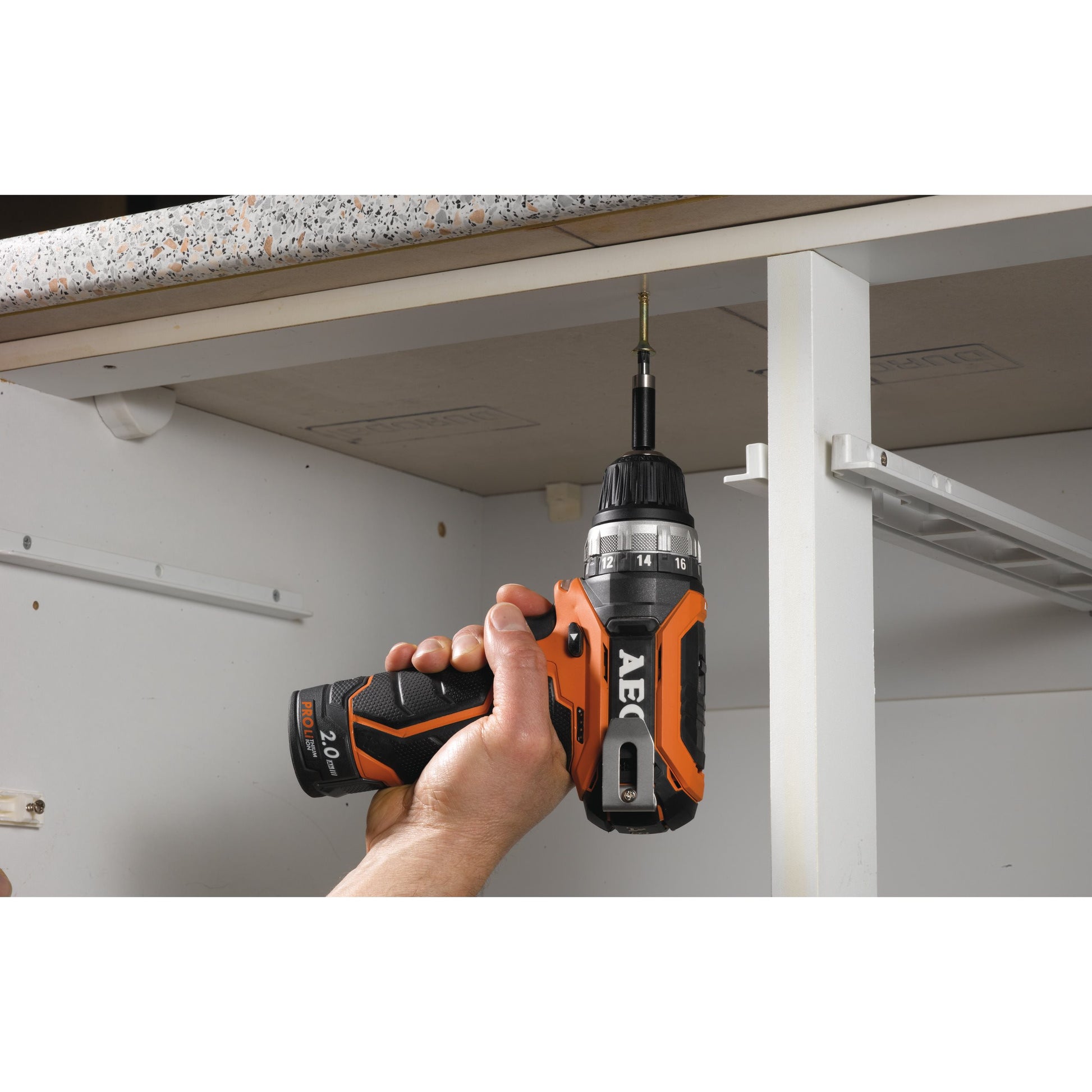 Mașină de găurit și înșurubat AEG Mașină de găurit/înșurubat cu 2 viteze ultra-compactă 12 V, BS12C2 LI-202C, 4935447867