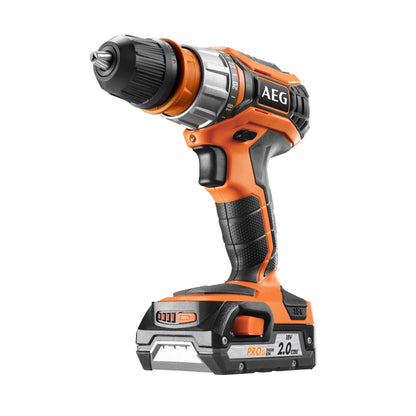 Mașină de găurit și înșurubat AEG Mașină de găurit  și înșurubat compactă 18 V, BS18C2XLI-202C, 4935459423