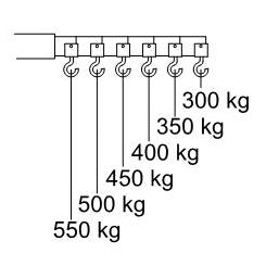 Macara de atelier pliabila 550 kg - CC 055