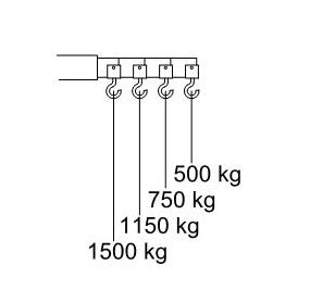 Macara de atelier pliabila 1500 kg - CC 15P