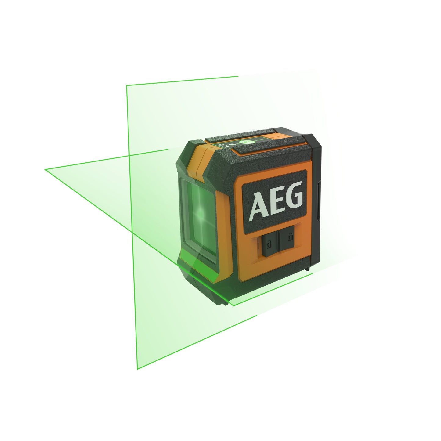 Nivelă laser AEG Nivelă Laser cu 2 linii în cruce, lumină verde, set cu accesorii, CLG220-K, 4935472254