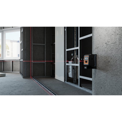 Nivelă laser AEG Nivelă Laser cu 2 linii în cruce, lumină roșie, CLR215-B, 4935472252
