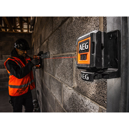 Nivelă laser AEG Nivelă Laser cu 2 linii în cruce, lumină roșie, CLR215-B, 4935472252