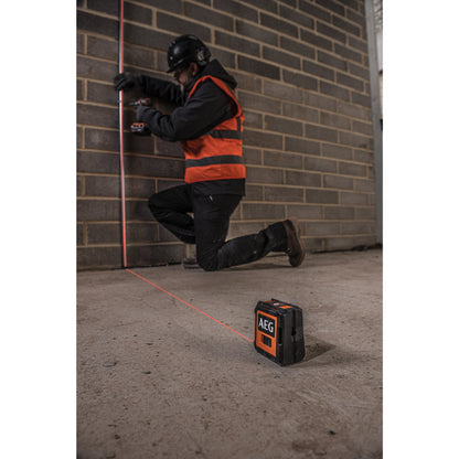 Nivelă laser AEG Nivelă Laser cu 2 linii în cruce, lumină roșie, CLR215-B, 4935472252