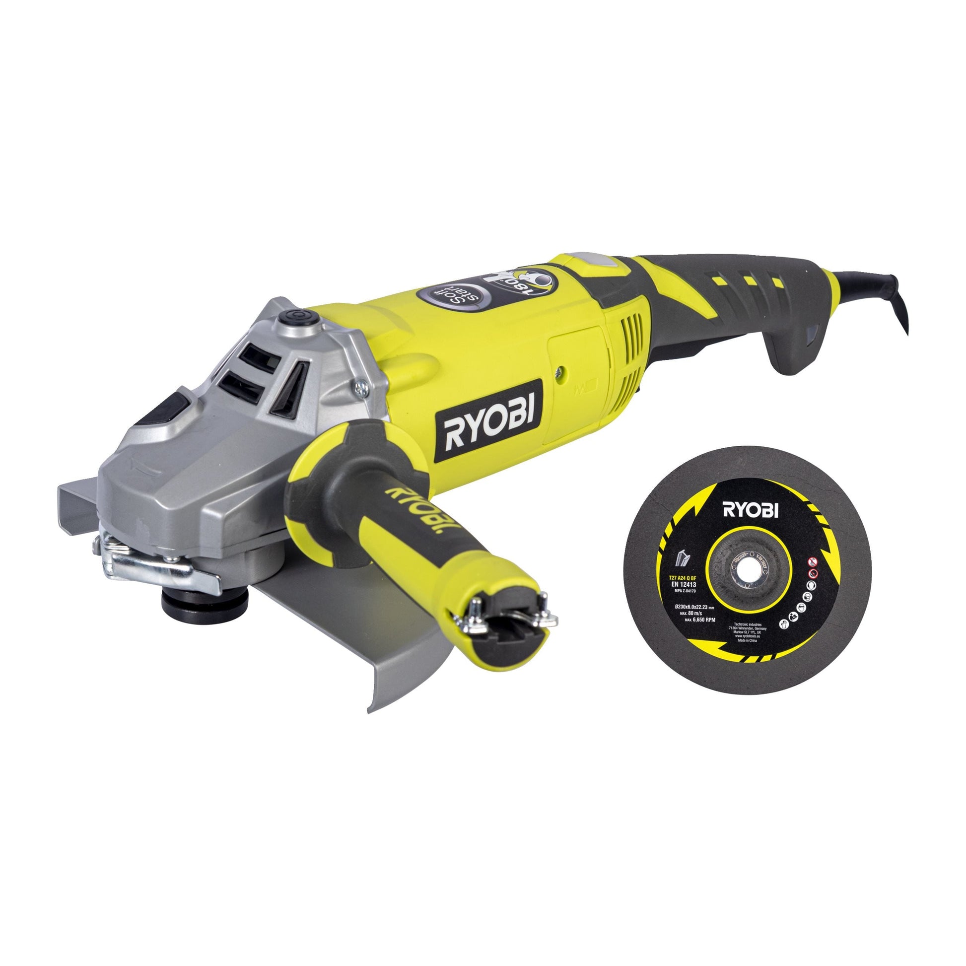 EAG2000RS - Angle grinder, disc 230mm,  key, guard, additional handle, kitbox