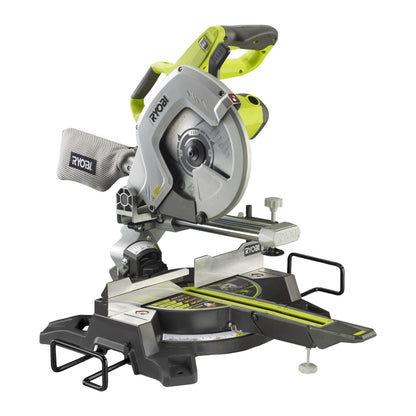 EMS254L - Mitre saw 2000W with laser, 254 mm, 24-teeth TCT blade, 2x extensions, 1 x clamp, dust bag, wrench