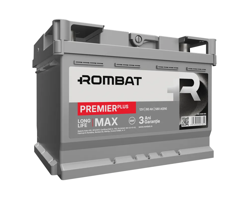 Baterie auto ROMBAT Premier Plus 12V 60Ah 580A