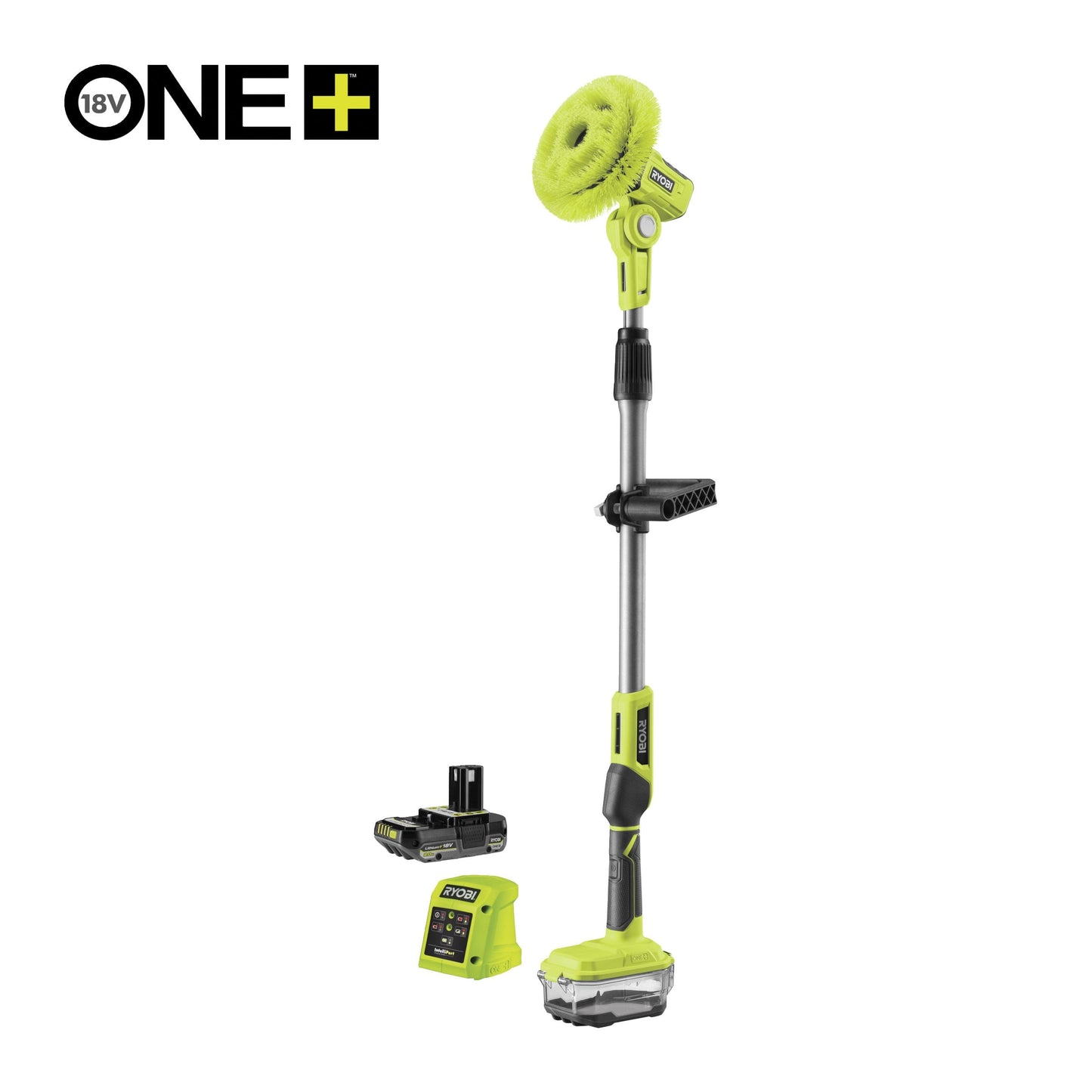 Perie telescopica pentru curatat 18V ONE+ cu acumulator 2.0Ah - R18TPS-120G