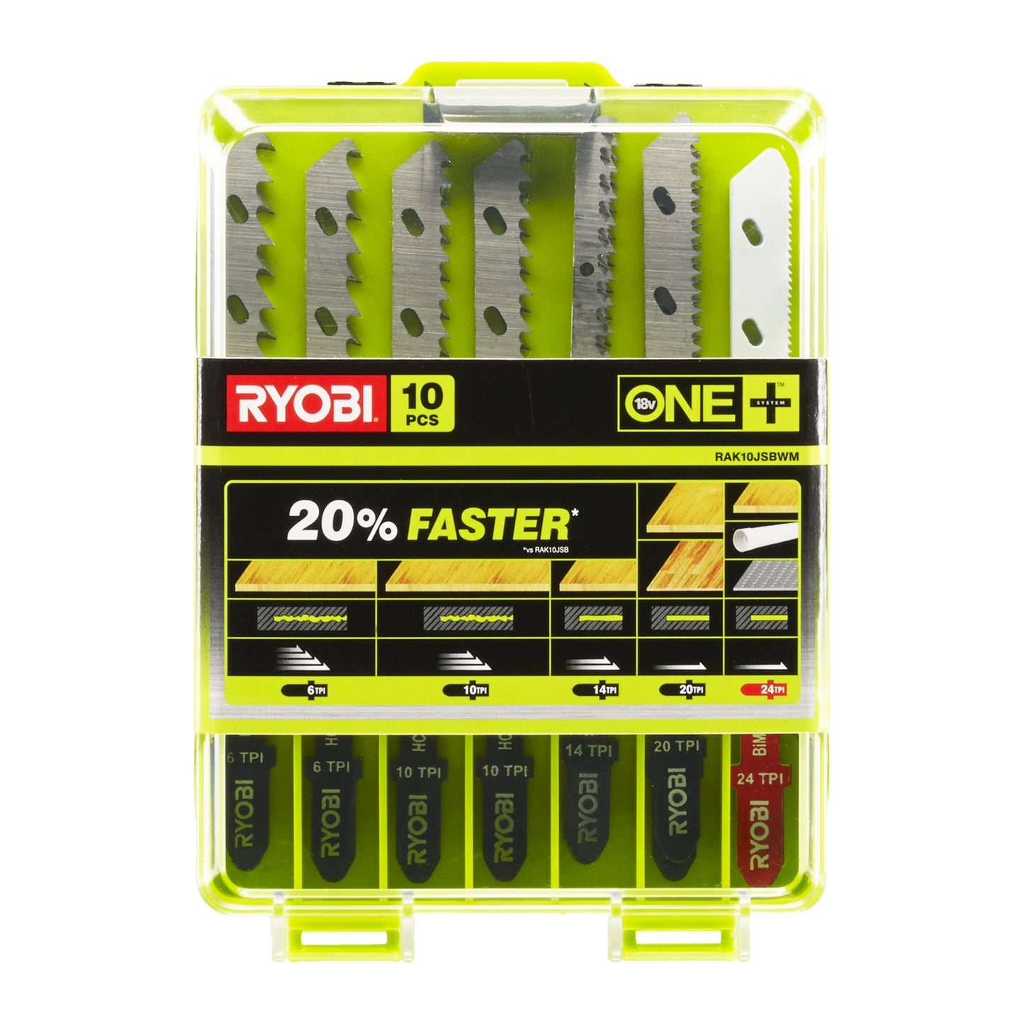 Set 10 buc panze pentru fierastrau pendular pentru lemn, metal si tevi - RAK10JSBWM
