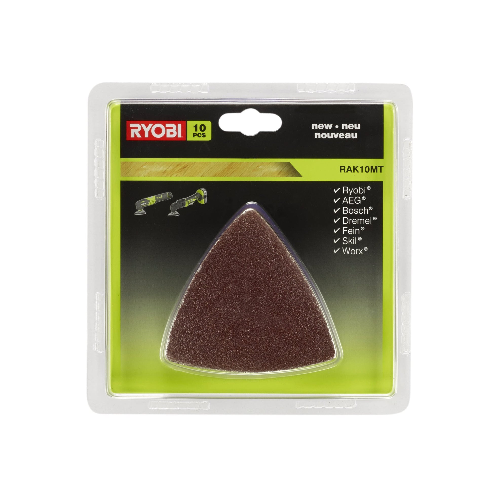 Set 10 bucati hartii abrazive pentru scule multifunctionale - RAK10MT